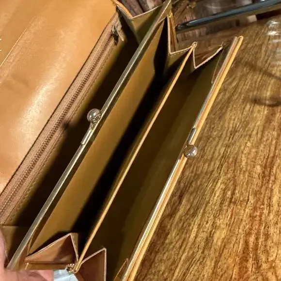 Auth. Vintage Celine leather wallet,